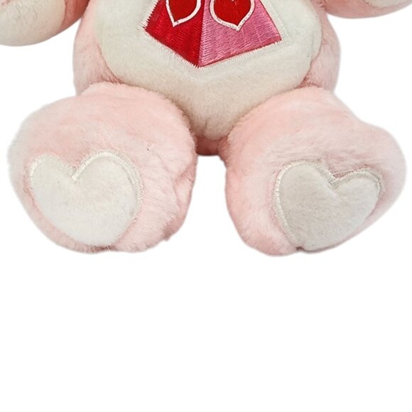Vintage Care Bear Cousins Lotsa Heart Elephant Pink Plush Kenner American 13" - Picture 9 of 14